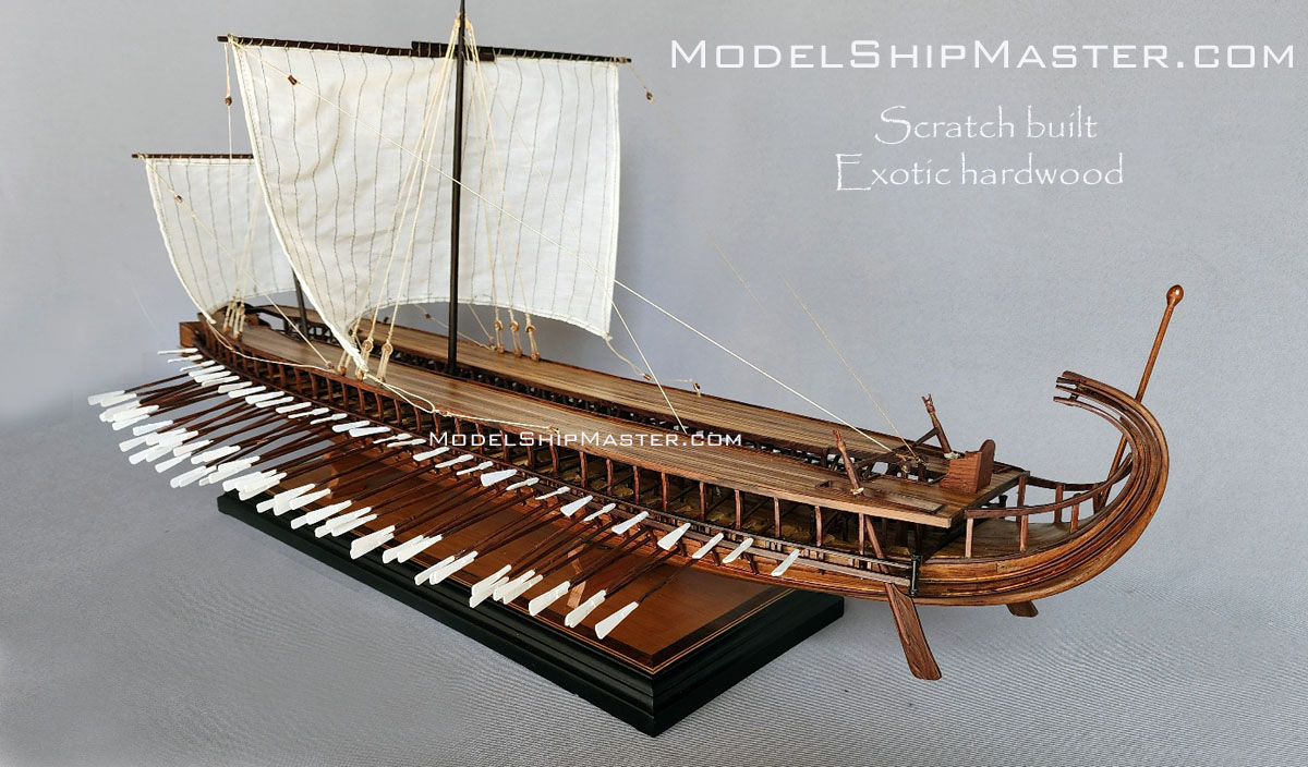 greek trireme model