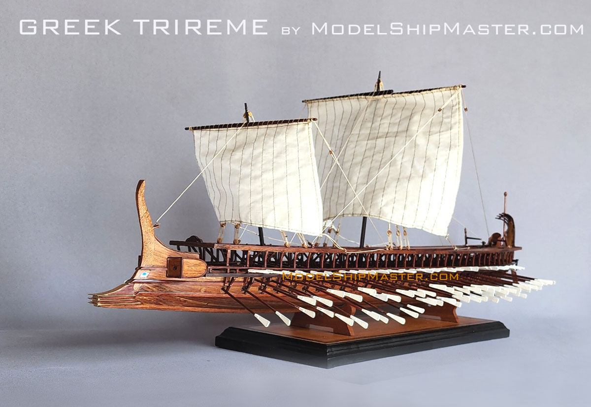 greek trireme model