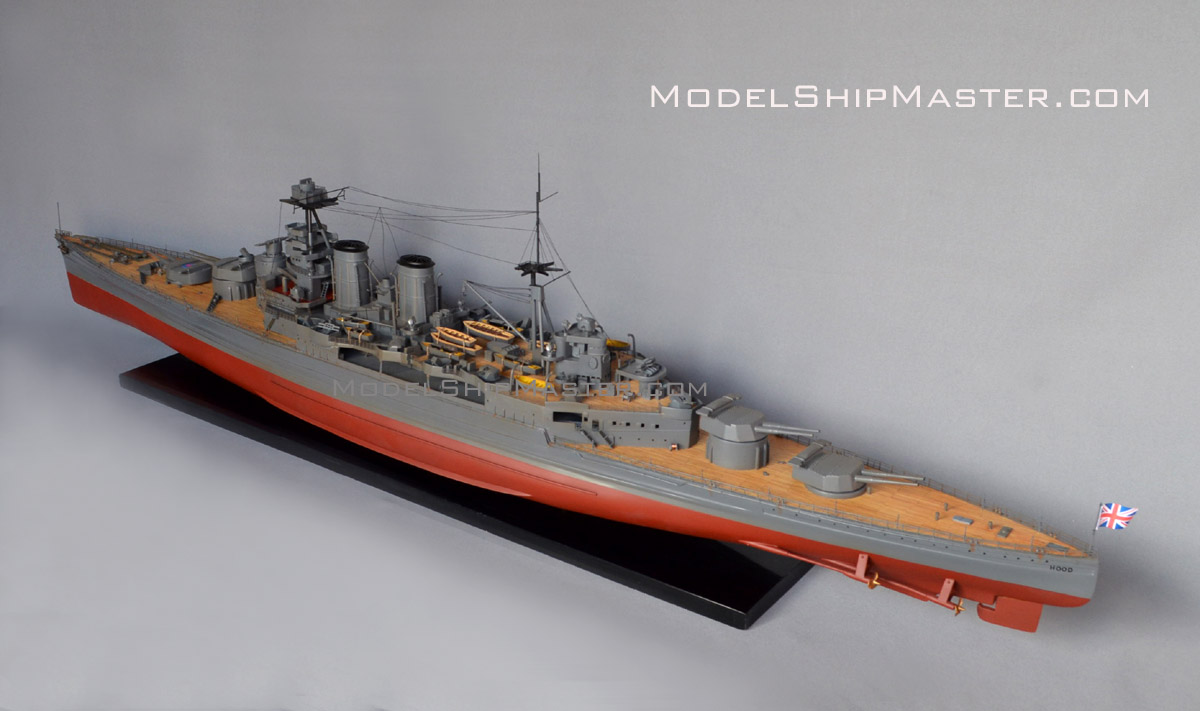 HMS Hood bbattlecruiser model