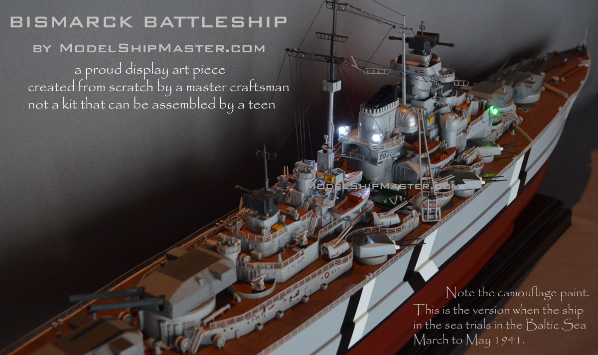 bismarck battleship model