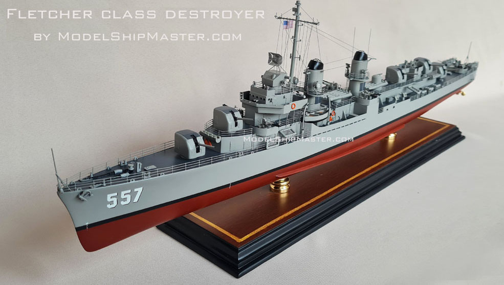 Fletcher class destroyer model