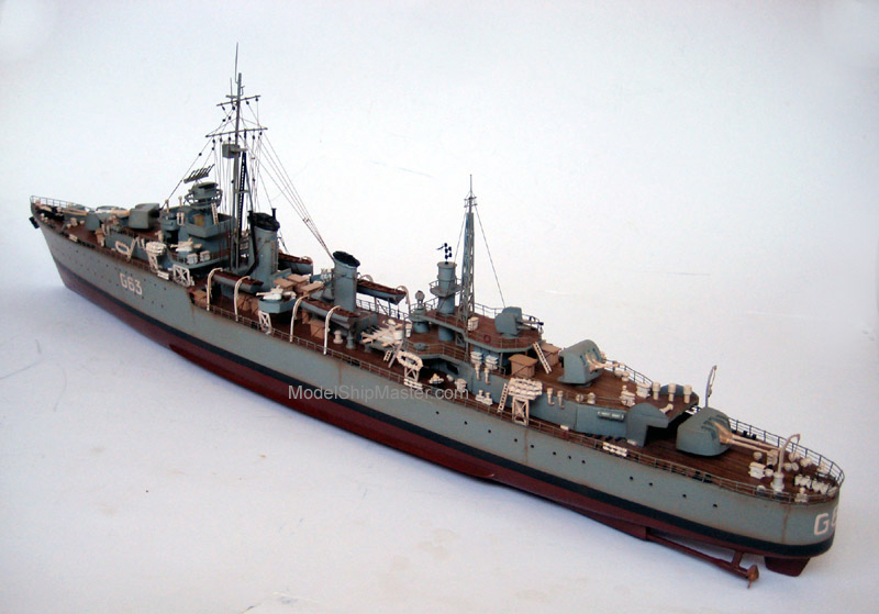 Haida destroyer model