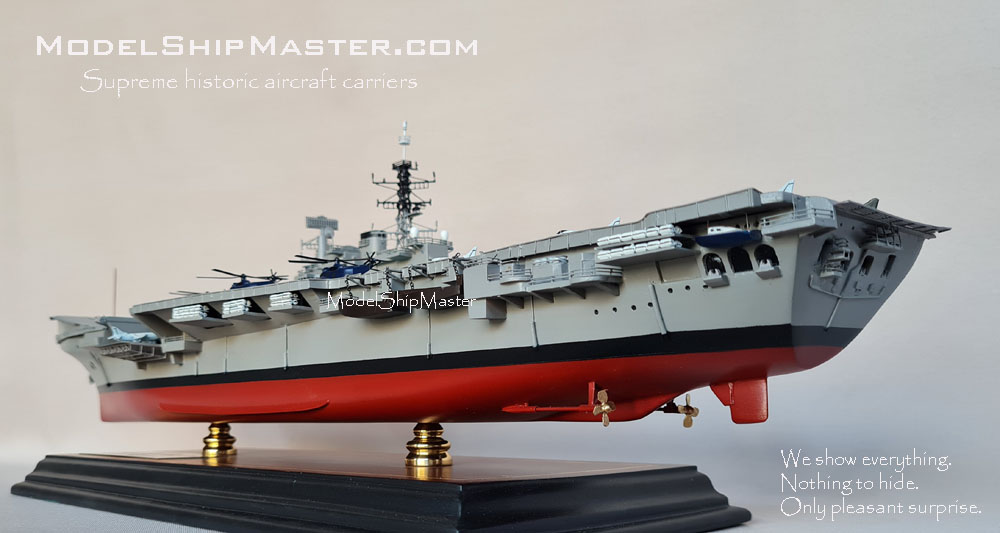 HMS Hermes aircraft carrier model