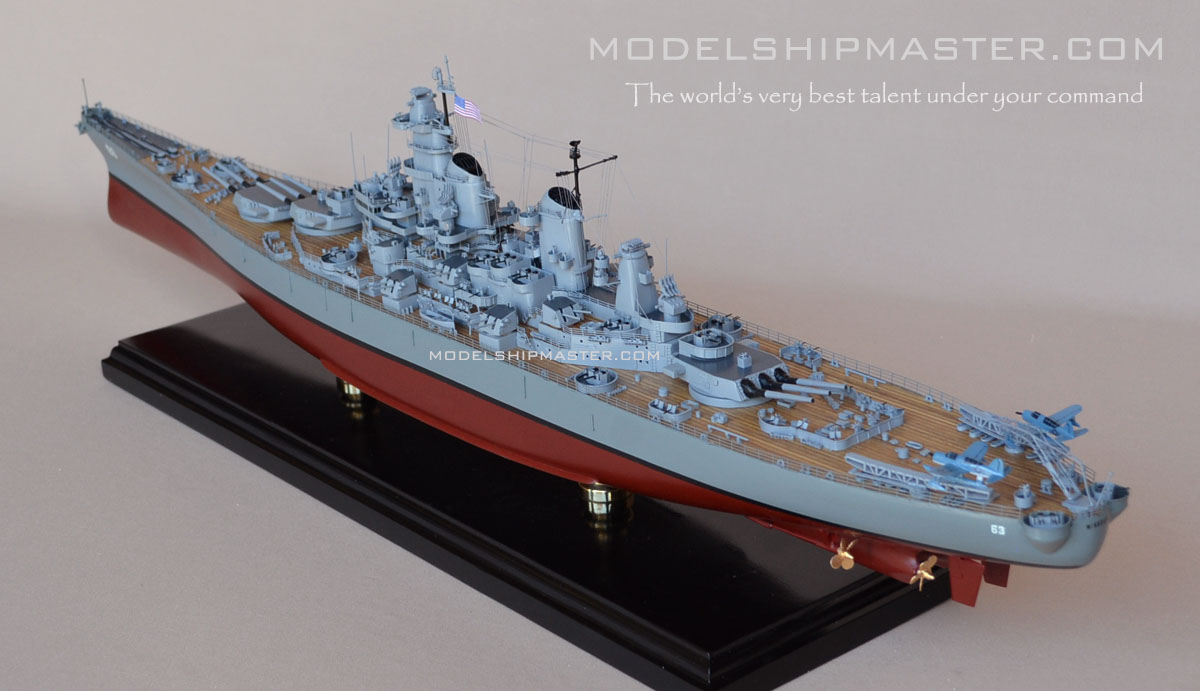 battleship uss Missouri model