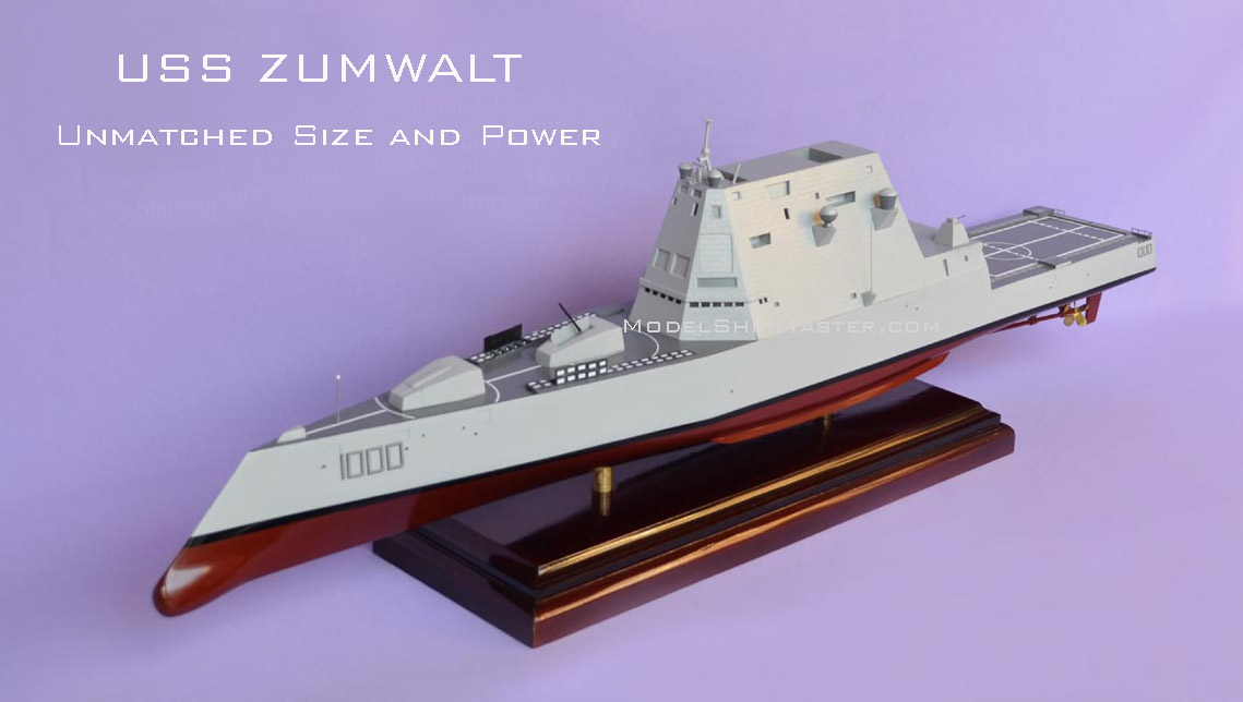 USS Zumwalt model