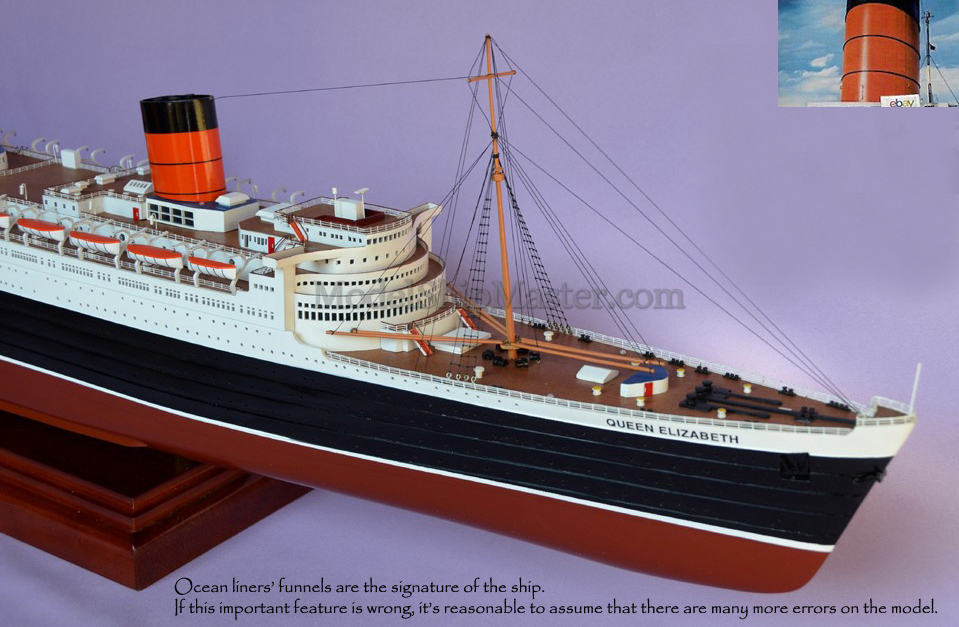 QUEEN ELIZABETH ocean liner model