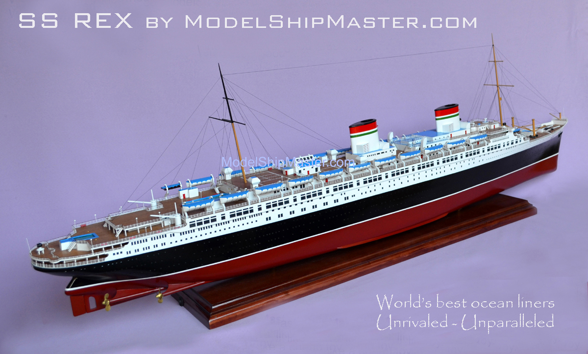 rex ocean liner model