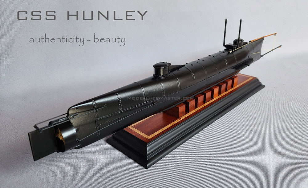 hunley submarine model