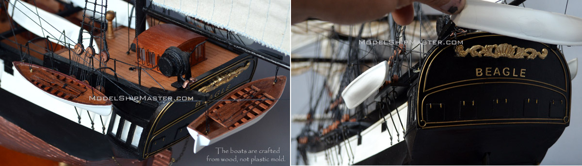 HMS Beagle model