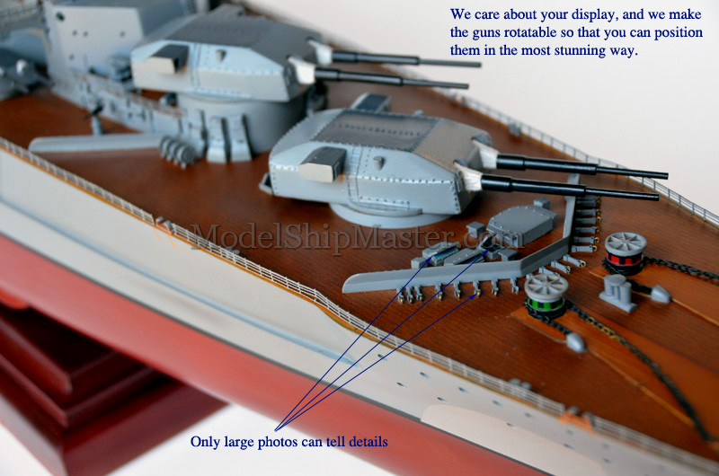 Bismarck Battleship model, an accurate and fine model